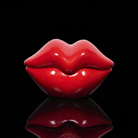 Bougie parfumée - THE CONCEPT FACTORY - Bouche - Décorative - Rouge (1/5)