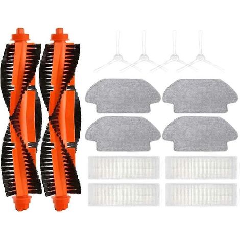 Pour Xiaomi Aspirateur robot S10 S12 Brosses B106GL Filtre pour aspirateur HEPA Lingette de lavage Brosse principale et latérale Accessoires (1/5)