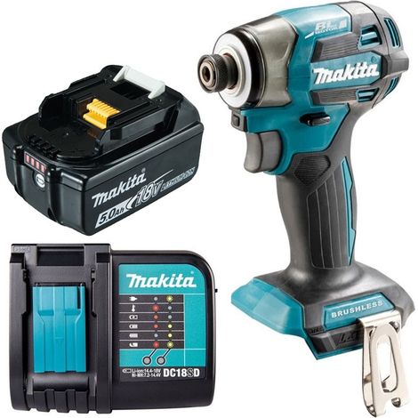 Makita DTD173Z 18v LXT Brushless Cordless Compact Impact Driver - 1 x 5.0ah Batt (1/5)