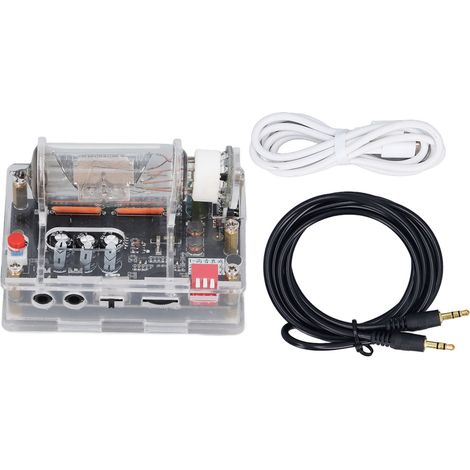 Carte pilote tube électronique 6E2 USB-C Indicateur de niveau VU rétro avec micro intégré et éclairage LED personnalisable pour voiture (1/5)
