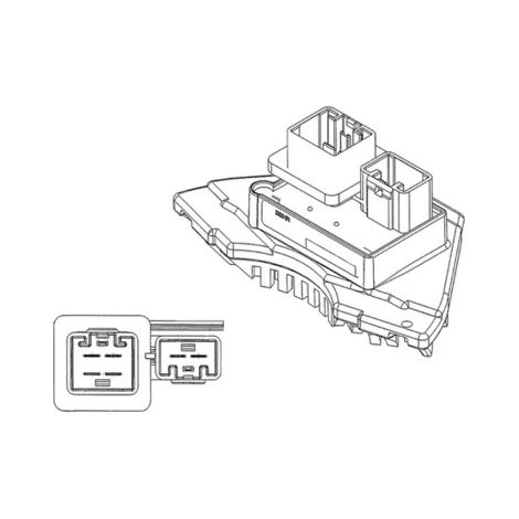 Régulateur, pulseur d'air habitacle MAHLE ABR 35 000P VOLVO 32392296 8 693 262