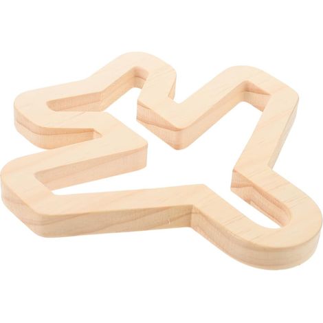 Avion en Bois pour Enfants Décor Rustique Petit Mur Creux Décoratif Décoration pour La Maison Ornement De Scène Décoration Créative Et Chic pour La Disposition De La Pièce (1/5)