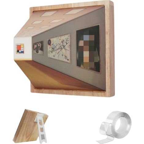 3D-Nachtlicht-LED-Wandleuchte mit beeindruckender optischer Illusion, 3 Farbmodi, Wandmontage