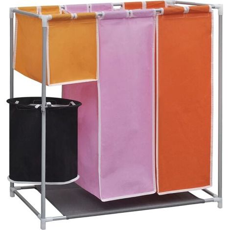 Panier à linge à trois compartiments avec cuve de lavage (1/5)