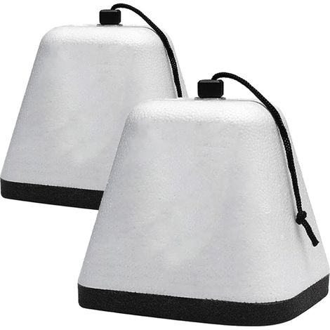 Protection extra longue pour robinet extérieur anti-animaux. Revêtement en mousse épaisse et plastique. Bande réfléchissante pour robinet extérieur antigel.//