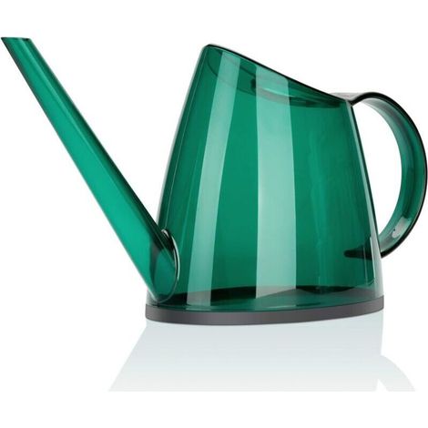 Moderne 1,4-Liter-Gießkanne mit langem Ausguss und Griff, dunkelgrün