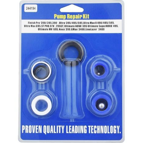 244194 Kit de Réparation de Pompe pour Pulvérisateur de Peinture AIRLESS 295 390 395 490 495 595 3400 (1) (1/5)