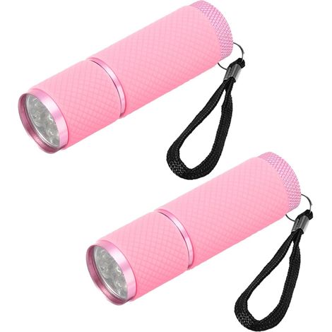 Lampes torches puissantes, lot de 2 mini lampes en aluminium avec revêtement en caoutchouc et poignée, idéales pour le camping et la randonnée. - AquaForge (1/4)