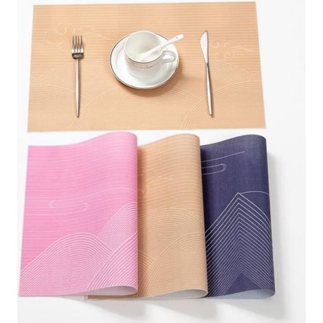 Set de Table - Écologique - 5 pièces - Antidérapant - Imperméable - Lavable (1/3)