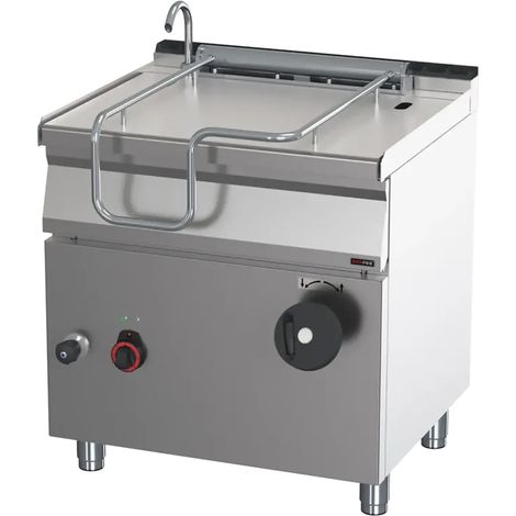 Sauteuse basculante manuelle électrique 50 l fond en inox REDFOX - BR 70/80 E/N - REDFOX