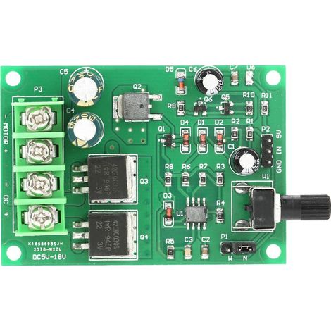 Contrôleur de Vitesse PWM Haute Puissance DC 5-18V, Pilote de Motor, Signal Compatible 5V (1/5)
