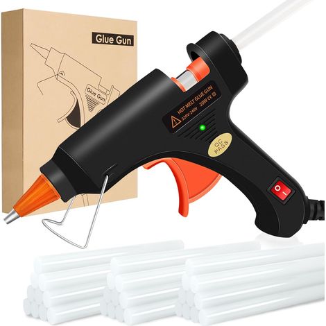 Pistolet à Colle ignifuge, Pistolet a Colle Chaude Anti Écoulement pour Réparation, Convient pour l'artisanat, le Bricolage, Mini Pistolet à Colle 20W (1/5)