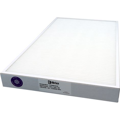 Filtre G4 compatible Ventilation FRANCE AIR Temperys - modle : 2000 (1/3)
