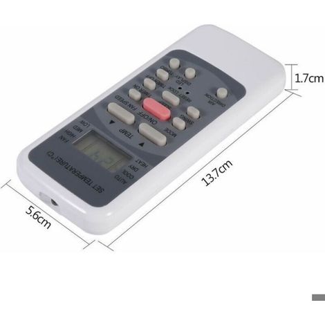 Télécommande Climatiseur R51 - Horloge Intégrée Minuterie ON/OFF - Compatible Modèles R51/E R51/CE R51M/CE R51D/E R51M/BGE - 1 Pièce (1/4)