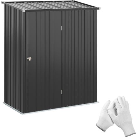 Meuble de jardin, Casinha de jardin para arrumação, 1, 34 metros quadrados, acier galvanizado, dimensions: 161, 5 x 94, 5 x 196 cm, meuble extérieur, design moderne