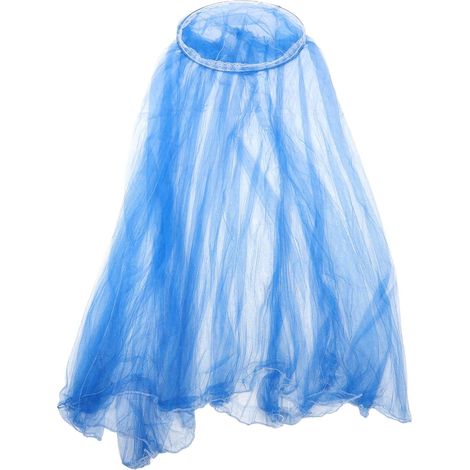 Moustiquaire ronde Blue Princess pour lit de fille, décorative et (1/5)