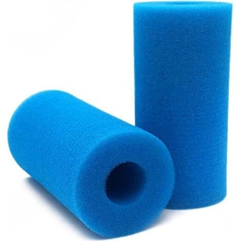 Lntyq 2er-Pack Filterschwämme Typ A, Schaumstoff-Poolfilter, wiederverwendbare Poolfilterkartusche, Blau (1/5)