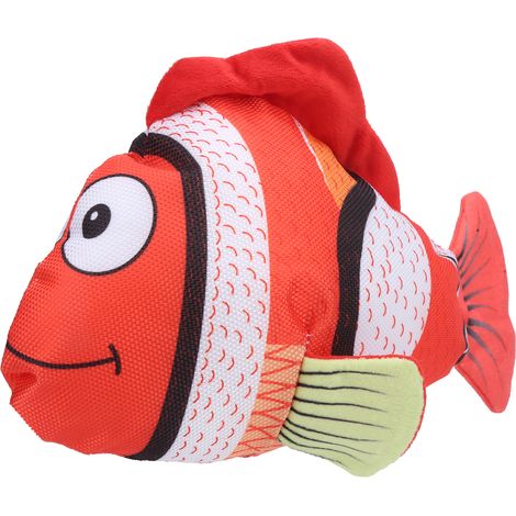 Poisson interactif en forme de poisson rouge, jouet à mâcher et à griffer pour chats d'intérieur (1/5)
