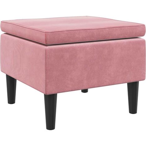 Tabouret avec pieds Tabouret de bar Chaise de bar - en bois Rose Velours BV173019 - BonneVie (1/5)