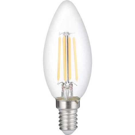 lampadina led "oliva" luce calda, 60w e14 (1/2)