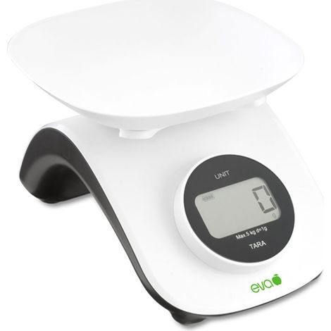 Bilancia da cucina digitale con ciotola Eva senza batteria 033313