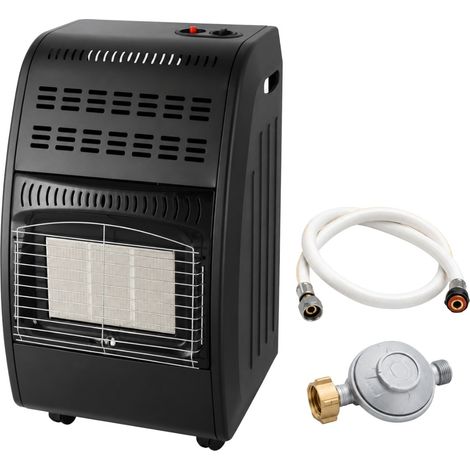 Poêle à gaz 4200W Nova Confort + Tuyau & Détendeur Butane Chauffage d'apppoint mobile Noir Chauffe Rapide Sécurité ODS INTEC (1/5)