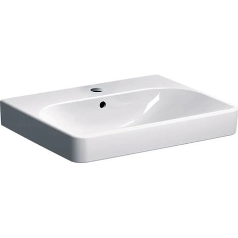 Geberit Smyle Square - lavebo 60x48 cm, avec trop-plein, trou pour robinetterie, blanc 500.229.01.1