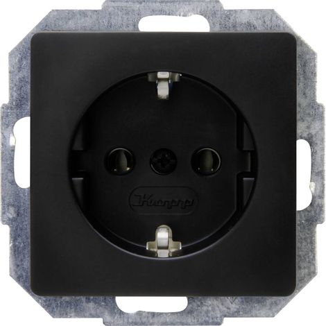 Kopp Frutto Presa di corrente Paris Nero (opaco) 923550080 1 pz.