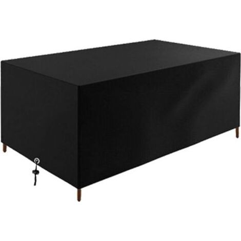 Housse Salon de Jardin,Housse de Table Jardin Rectangulaire, 180x110x70cm/LxWxH très résistant Housse de Protection pour Mobilier différentes Tailles Housse de Table de Jardin Extérieur (1/4)