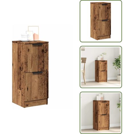 vidaXL Sideboard Altholz-Optik 30x30x70 cm Holzwerkstoff (1/5)
