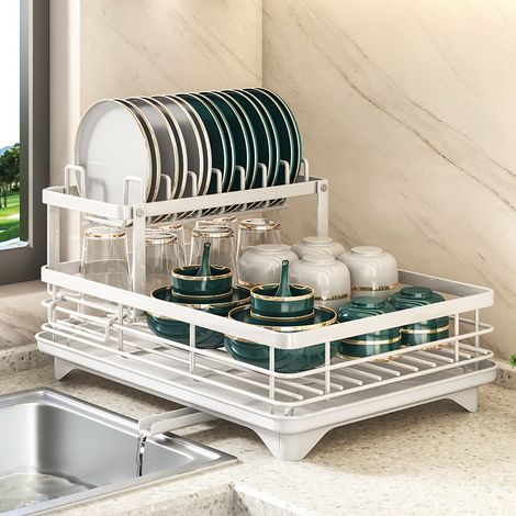Accueil Cuisine vaisselle rangement rack, nettoyage rack asphalte panier bol assiette asphalte rack porte - vaisselle baguettes asphalte bol rangement (1/2)