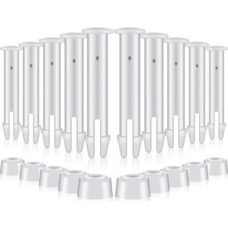 12 Pièces Goupilles en Plastique pour Intex Round Metal Frame Pools Pièces de Rechange pour Joints de Piscine pour Joints de Piscine,Remplacement de pièces de Rechange Joint Pins(6cm/2.36in) (1/4)