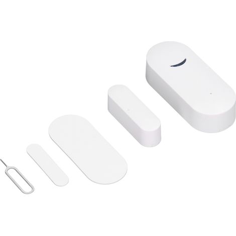 Détecteur d'ouverture de porte et fenêtre WiFi 2.4GHz, capteur sans fil intelligent pour maison, alarme sécurisée, contrôle via APP, pile 3V (1/5)