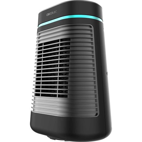 Chauffage céramique tour noir 1500 W silencieux