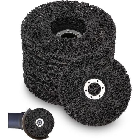 Disque à lamelles 125mm – Lot de 5 disques abrasifs pour meuleuse – Élimination rouille et peinture – Vitesse max 80 m/s (1/5)