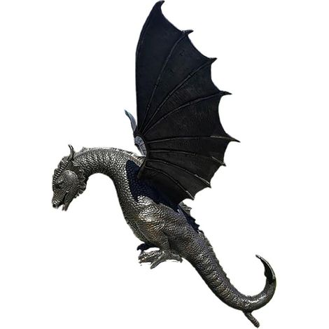 GARRYFIZH Fontaine en résine avec statue de dragon, ornement et élément décoratif pour la maison.