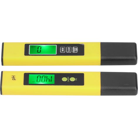 Kit de stylo testeur pH TDS, stylo haute précision pH 0,01, précision de lecture ±2 %, testeur de température EC 3 en 1 (A2 Jaune / PH02SL Jaune) (1/5)