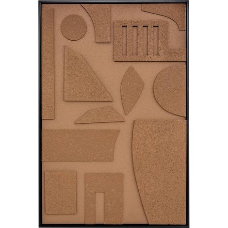 Tela marrone jilani 3d 60x90cm - Atmosphera créateur d'intérieur (1/3)