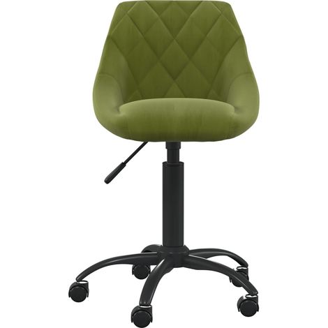 Maison Exclusive - Sedia da Ufficio Verde Chiaro in Velluto