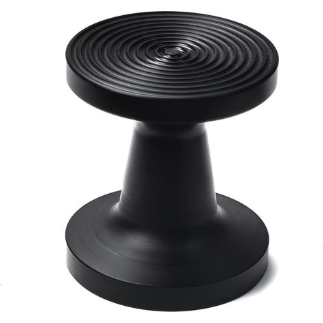 Doublesideige Coffeeestamper，Black PP Coffeepowder-martelet avec base de fil plat，pour machine à café (58MM)