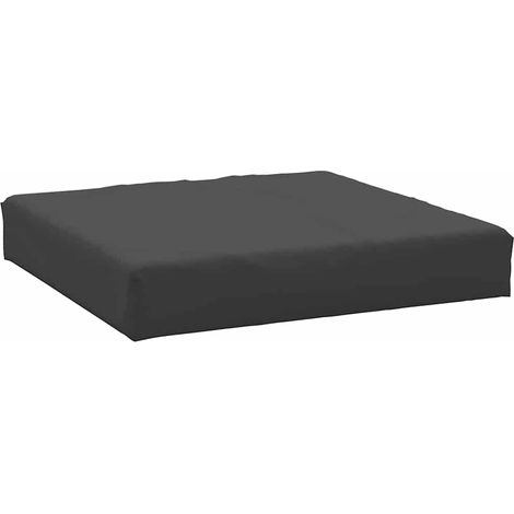 Schwarzes Palettenkissen 60x60x8 cm Oxford-Gewebe