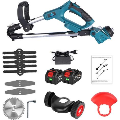 1500W 12000PRM Tondeuse à Gazon électrique sans Fil Coupe Gazon Longueur réglable Pliable Cutter Outils de Jardin for Batterie 18V (1/5)