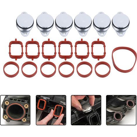 SUNXURY Eosnow,Kit de joints d'admission pour BMW 320d 330d 520d 525d 530d 730d, 6x33mm, à rabat tourbillon Diesel