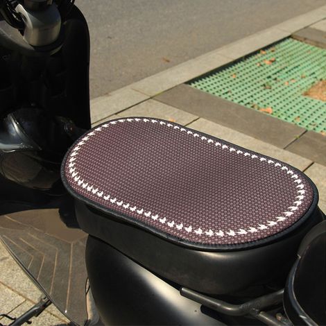 Tapis de Siège Véhicule Électrique, Coussin Rafraîchissant Moto Anti-Brûlure Été, Protection Solaire Housse Type 2 (1/5)