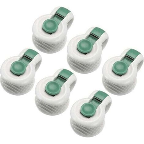 6 pièces attaches de clip de couette pour le placement sans angle des accessoires de literie fixateurs anti-déménagement, vert (1/4)