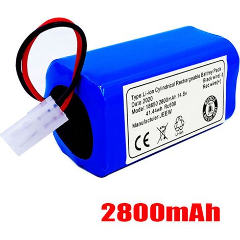 Zubehör für den Saugroboter: wiederaufladbarer 14,4-V-Lithium-Ionen-Akku mit 2800 mAh.