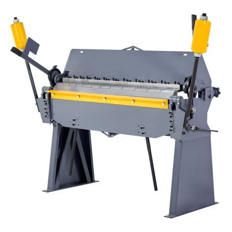 Plieuse Tôle, 122 cm, Frein à Tôle, Épaisseur de Pliage Acier Faible Teneur Carbone Calibre 12 2,5 mm, Réglable 0-135°, 8 Segments, Pliage Précis pour Acier Doux, Acier Inox, Cuivre, Aluminium (1/3)
