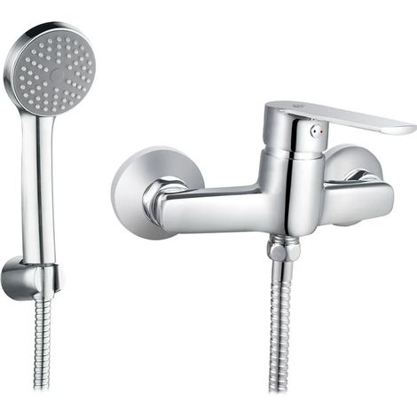 Miscelatore doccia esterno cromato con kit doccino serie Juliette (1/2)