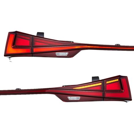 Fanali posteriori, compatibili con Lexus IS 250 / 200t / 300h F Sport 2014-2020, tecnologia LED, design esclusivo, colore rosso. (1/2)