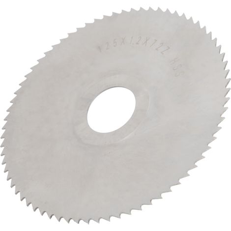 Disque de Scie Circulaire 125mm en Acier Rapide, 72 Dents pour Coupe Précise